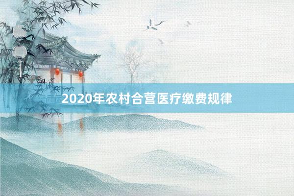 2020年农村合营医疗缴费规律